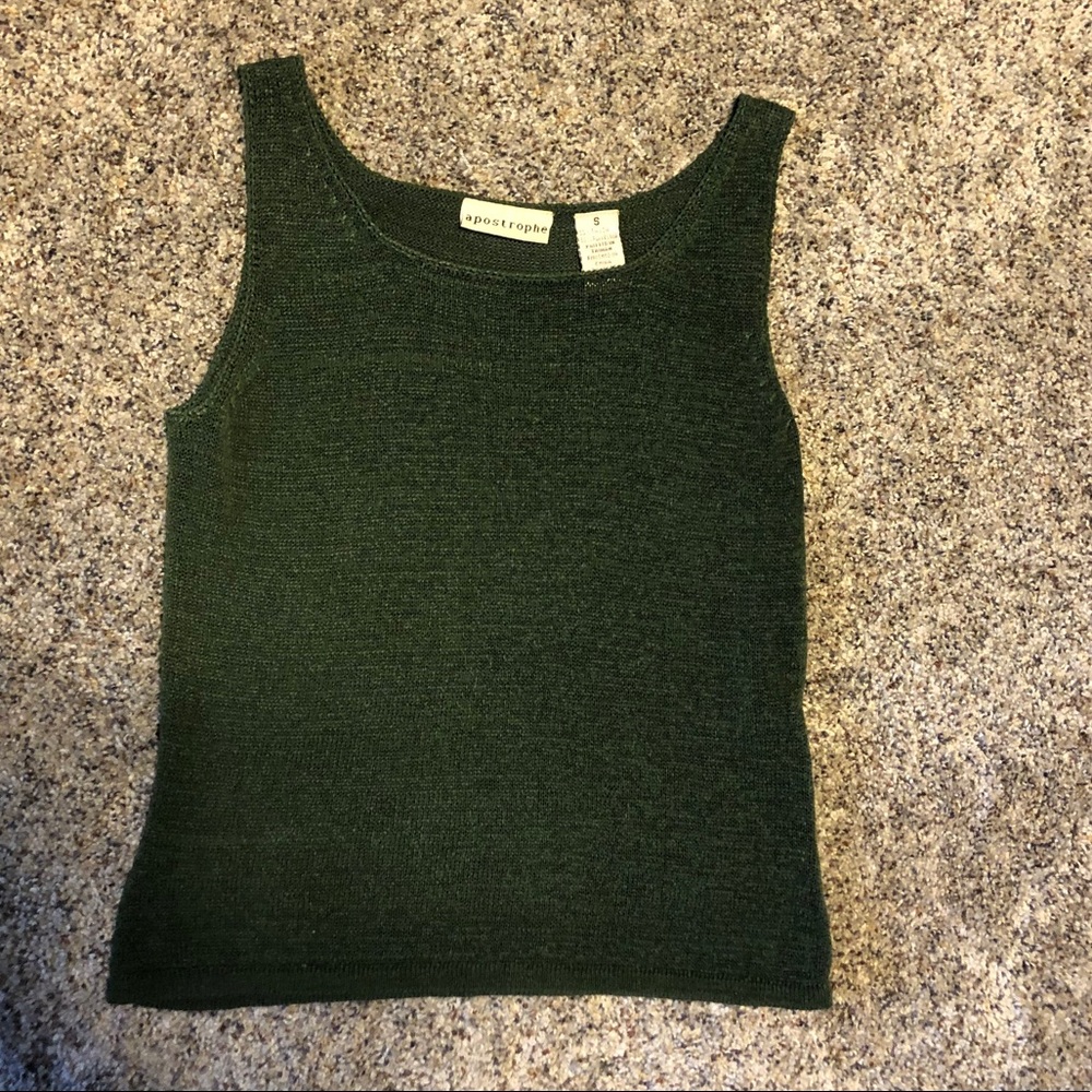 VINTAGE APOSTROPHE SWEATER TANK